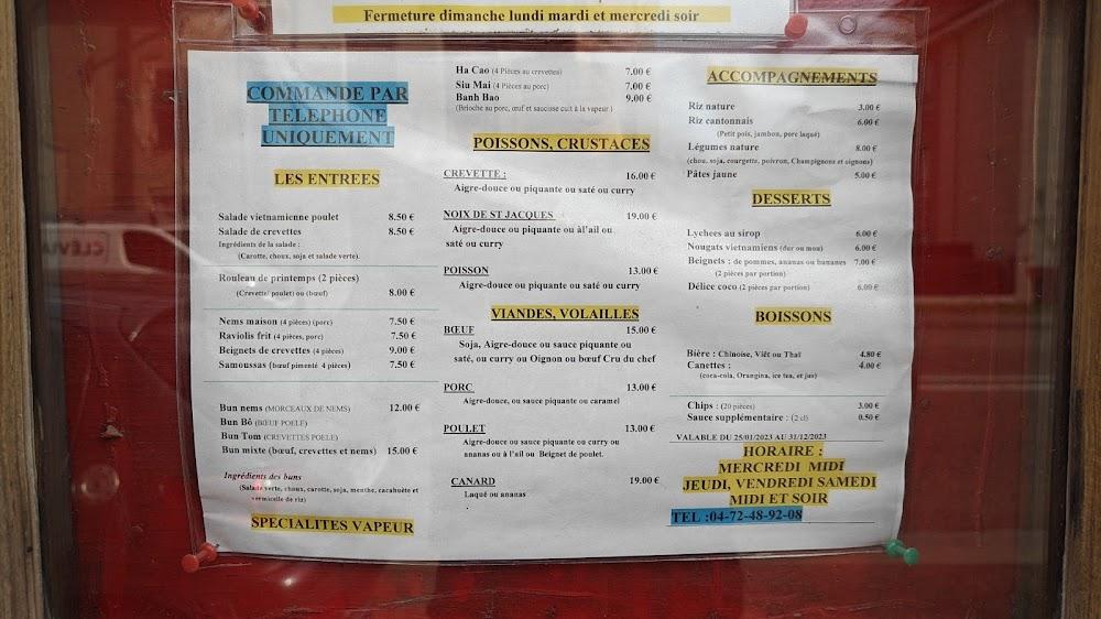 Le Petit Dragon - Menu Image 4